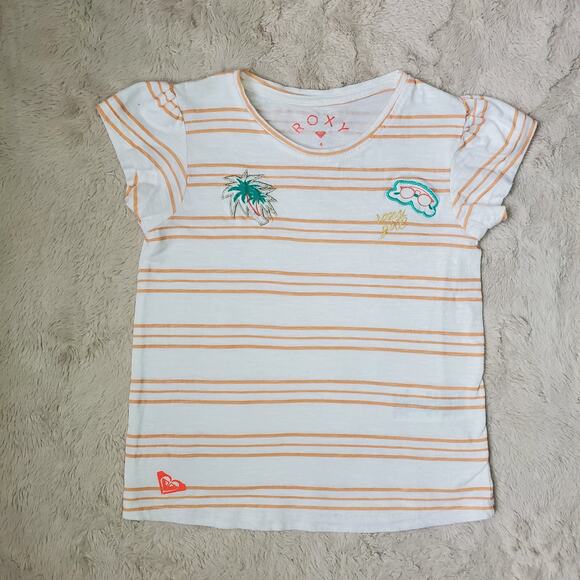 Roxy Girls Soft Filters Short Sleeve Tee Shirt 4 - Picture 1 of 7